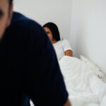 Erectile Dysfunction (Men ED) - frustrated man at bed
