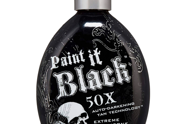 Paint it black tanning lotion